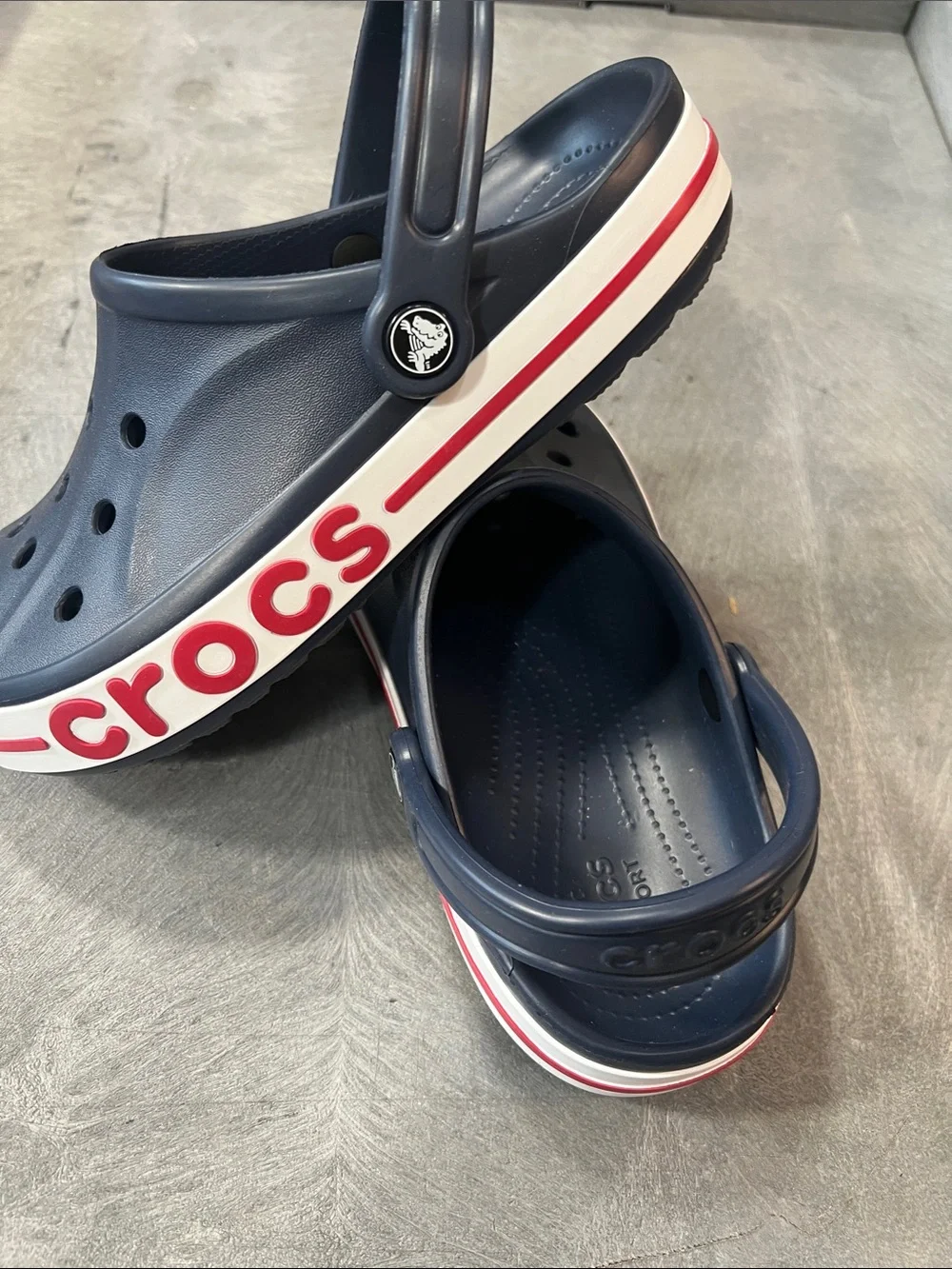 Classic women Crocs Sandals - Navy Size 9